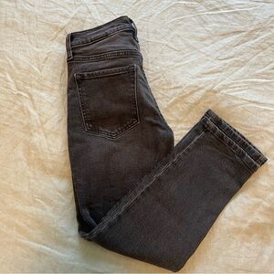 Banana Republic Charcoal High-Rise Straight Jeans | Size 26 Petite